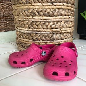 Kids crocs hot pink size 10
